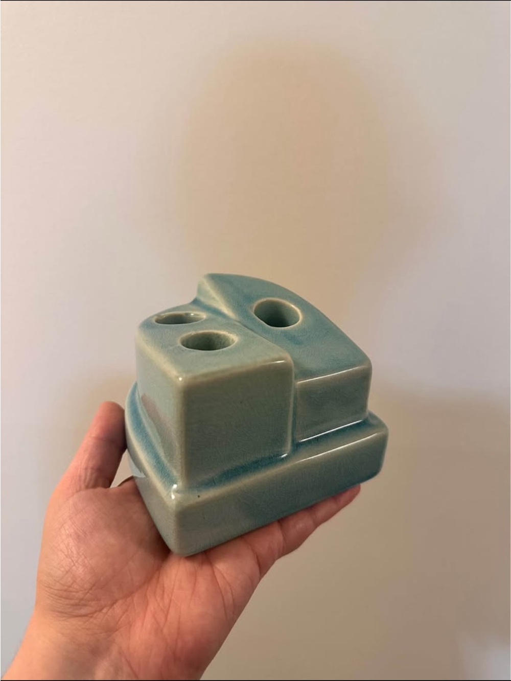 Blue Ceramic Candle Holder - Urban Outfitters